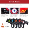 Best Choice Products Set of 4 Laser Tag Blasters & Vests, Infrared Lazer Toy Set for Kids, Adults, Multiplayer Game - 2 of 4
