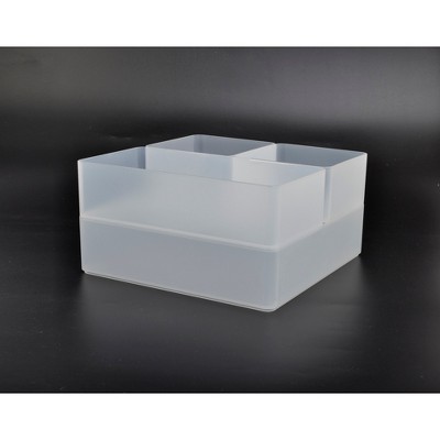 4pc Plastic Drawer Organizer Clear - Made By Design™