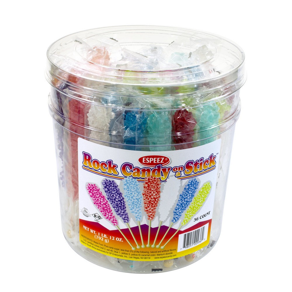 UPC 798051009362 product image for ESPEEZ Assorted Flavors Rock Candy Sticks - 36ct | upcitemdb.com