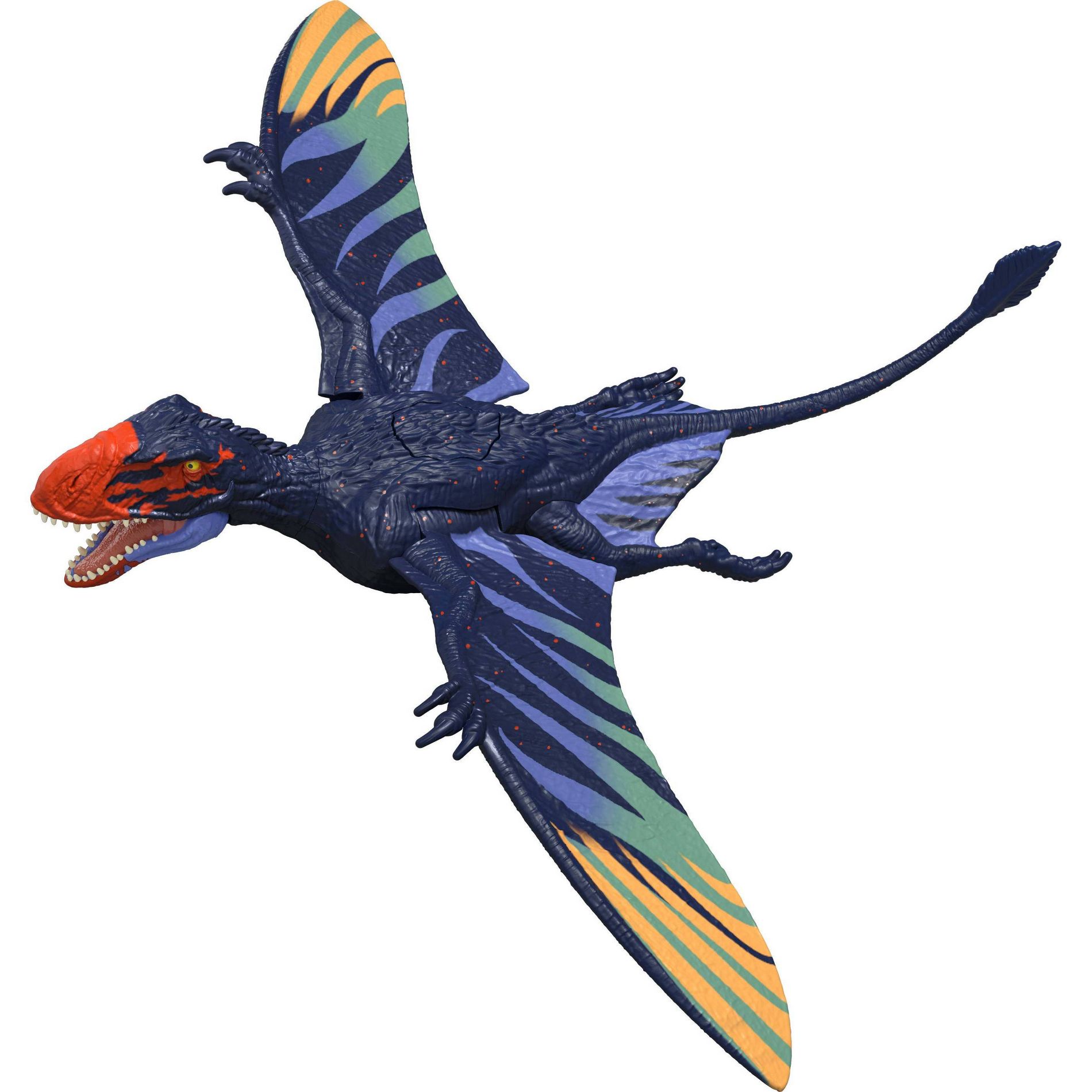 Jurassic World Strike Attack Dimorphodon Dinosaur Figure, Single Action & Posable, Digital Play