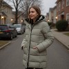 Rokka&Rolla Women's Insulated Long Winter Coat Fleece Hood Parka Jacket - 4 of 4