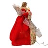 Kurt Adler 14-Inch UL 10-Light Red and Green Angel Tree Topper - 2 of 4