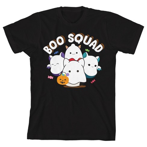 Squishmallows Halloween Boo Squad Youth Black Short Sleeve Tee : Target