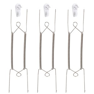 Unique Bargains Stainless Steel Invisible Design Wall Decorative Plate Hanger - 1 of 4