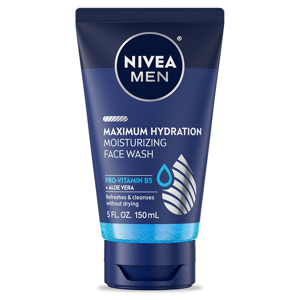 Photos - Facial / Body Cleansing Product Nivea Men Maximum Hydration Moisturizing Face Wash with Aloe Vera - 5 fl o 