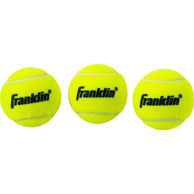 Franklin Sports Practice Tennis Balls Can - 3pk: Rubber Fill, All Ages Use