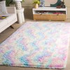 Rainbow Shag RBO100 Flatweave-Power Loomed Skid-Resistant Indoor Rugs - Safavieh - 2 of 4