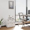 Mlezan Drawer File Cabinet: Metal, Lockable, Narrow Design for Under-Desk Storage. Fits A4/F4/Letter/Legal Files, BLack Finish, Assembly Required. - 2 of 4