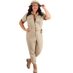 HalloweenCostumes.com Plus Size Zookeeper Costume for Women - 1 of 4