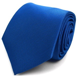 Men's Solid Color Microfiber Poly Woven 3.25 Inch Wide And 57 Inch Long Necktie - 1 of 4