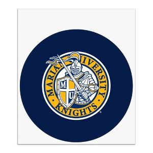 Marian University Primary Logo Automotive Car Window Locker Circle Bumper Sticker - 1 of 4