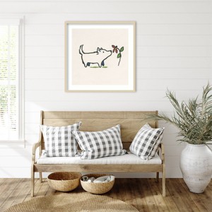 Amanti Art Mutt Dog Luv II by June Erica Vess Framed Wall Art Print - 1 of 4