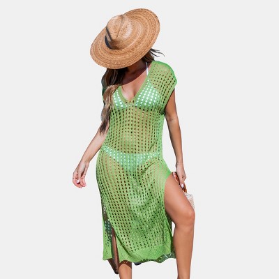 Women's Short Sleeve Cut-Out Cover-Up Dress - Cupshe