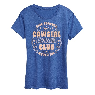 Women's - Instant Message - Cowgirl Social Club Short Sleeve Graphic T-Shirt