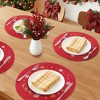 REGALWOVEN Farmhouse Placemats Set of 6 Woven Placemats Washable Kitchen Table Mat for Dining Table Decor and Holiday Party - 2 of 4