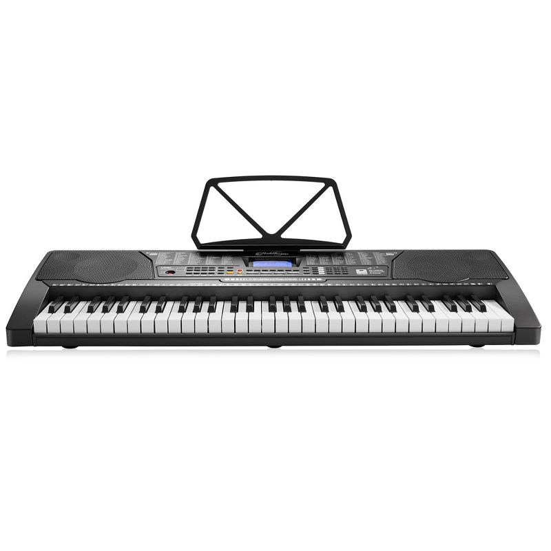 Ashthorpe 61-Key Digital Electronic Keyboard Piano with Full-Size Light Up Keys for Beginners with Adjustable Stand, Bench, Headphones and Microphone, 4 of 8