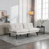 NicBex 70" Loveseat,Modern Convertible Folding Loveseat Sofa with Metal Legs,Upholstered 2-Seater Couch for Living Room,Bedroom,Apartment - 2 of 4