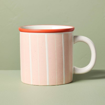 13.5oz Recycled Ceramic Striped Mug - Hearth & Hand™ with Magnolia