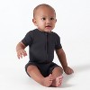 Gerber Buttery-Soft Snug Fit Short Sleeve Romper - 2 of 4