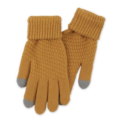 Hadley Wren Bailey Knit Gloves - Mustard