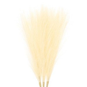 Unique Bargains Dried Plants Artificial Durable Small Fluffy Pampas Grass 7 Branches for Home, Office, Party 17.7 Inch - 1 of 4