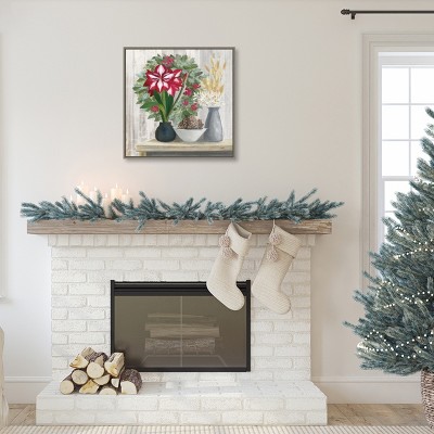 Amanti Art Natural Holiday Light by Julia Purinton Canvas Wall Art Print Framed 22-in. x 22-in.