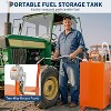 Fuel Caddy,Fuel Storage Tank with Manual Transfer Pump,Gasoline Diesel Fuel Container for Cars, Lawn Mowers, ATVs, Boats, More, Orange - 3 of 4