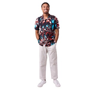 Five Nights at Freddy’s Bonnie the Bunny All-Over Print Men’s Collared Button-Up Short Sleeve Shirt - 1 of 4