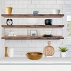 Sorbus 3 Pack 55 Inch Wall Mounted Floating Shelves - for Bathroom, Wall Decor for Bedroom, Kitchen, Living Room, Book Storage - 3 of 4