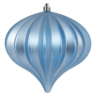 3ct Vickerman 5.7" Matte Onion Ornament, UV Coated Ornament Set Periwinkle