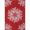 TackView Christmas Snowflake Area Rug Rug Washable Non Slip,Christmas Rugs for Living Room, Low Pile Throw Rug Carpet - 3 of 4