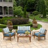 ARDEN Outdoor Loveseat Cushion Set, 48 x 24, Water repellent, Fade Resistant, Cushion Set for Couch, Bench, and Swing 48 x 24 - 3 of 4