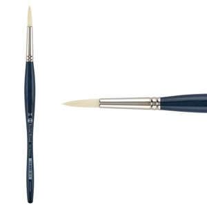 Borciani e Bonazzi Unico Bianco Synthetic Series 830 Paint Brush, Round 14 - Acrylic, Oil, Gel, Impasso Painting - Ergonomic Handle, Cruelty-Free, - 1 of 4