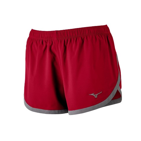 Mizuno Impact Short Womens Size Medium In Color Red-Shade (109I)