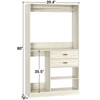 Aheaplus 40'' Freestanding Closet Organizer System with Hanging Rods, Drawers, Storage Shelves - 3 of 4