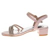 Badgley Mischka Girls' Low Heeled Dress Sandals. (Little Kids/Big Kids) - 3 of 4