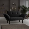 NicBex Upholstered Loveseat Sofa with Tufted Button Back Modern 2 Seater Couch with Metal Legs for Living Room,Apartment - 2 of 4