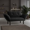 NicBex Upholstered Loveseat Sofa with Tufted Button Back Modern 2 Seater Couch with Metal Legs for Living Room,Apartment - image 2 of 4