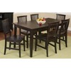 7pc Arts & Crafts Dining Set Black - Homestyles: Solid Wood, Seats Six, UPC 095385789053 - 4 of 4