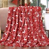 Lomsoe Christmas Reindeer Blanket Holiday Printed Flannel Throw Blanket Perfect Holiday Decor Gift for Family Friends Christmas Gift. - 2 of 4