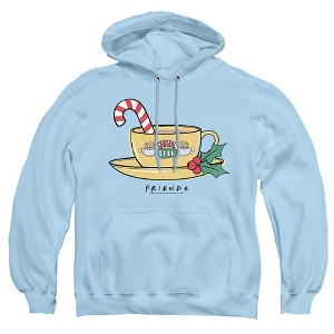 Men's Central Perk Christmas Coffee With Candy Cane Pull-Over Hoodie - 1 of 4