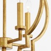 Quorum Lighting Dublin 4-Light Pendant, Gold Leaf, 18 Width, 21 Height - 3 of 4