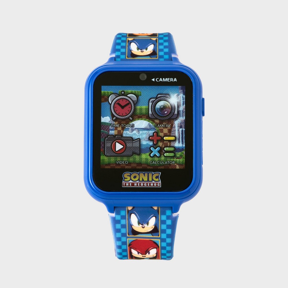 Boys' Sonic the Hedgehog Interactive Smartwatch - Blue: Digital Display, Alarm, Calculator, Timer, Age 6+