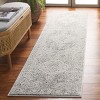 Luna LUN108 Power Loomed Indoor Runner Rugs - Grey/Ivory - 2'2"x9' - Safavieh - 2 of 4