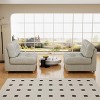 NicBex Couches for Living Room 90.5" Cloud Compression Sofa Loveseat Velvet Modern Upholstered 2 Seat Sofa for Apartment, Bedroom - 2 of 4