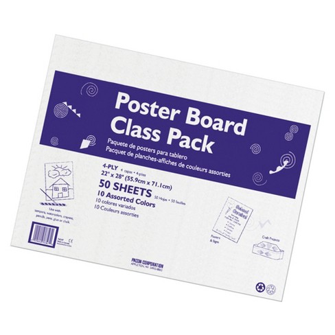 Hilroy 4-Ply Poster Board, 22 X 28-Inch, 14 Point, 25 Sheets, Black - ACCO  Canada