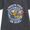Girls' - Garfield - North Pole Or Bust Graphic Short Sleeve Fleece Dress - 2 of 3