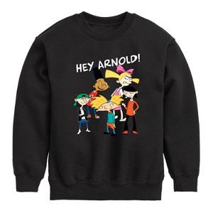 Boys' - Hey Arnold! - Group Shot Graphic Long Sleeve Fleece Sweatshirt - 1 of 4