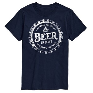 Men's - Instant Message - Camping Without Beer Short Sleeve Graphic T-Shirt - 1 of 4