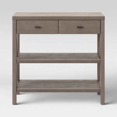 Owings Console Table with 2 Shelves and Drawers Rustic - Threshold&#8482;